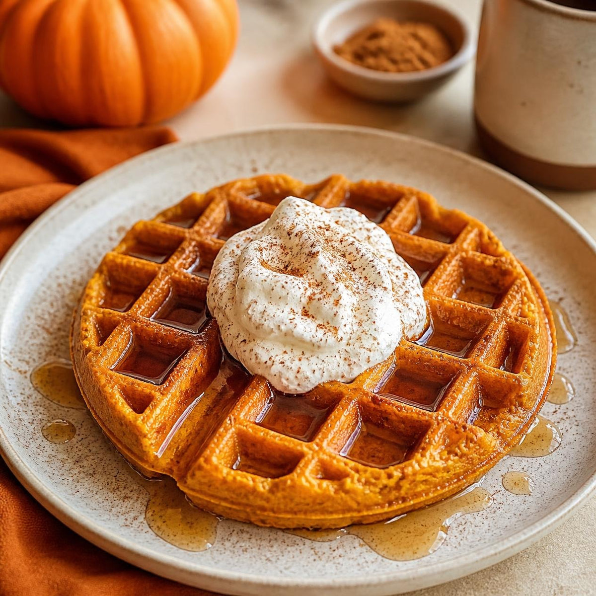 Pumpkin Pecan Waffle